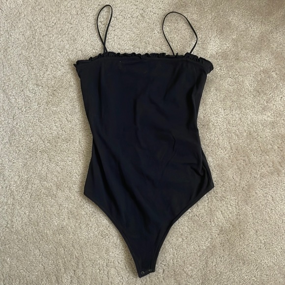 Abercrombie & Fitch Tops - Abercrombie Ruffle Trim Bodysuit